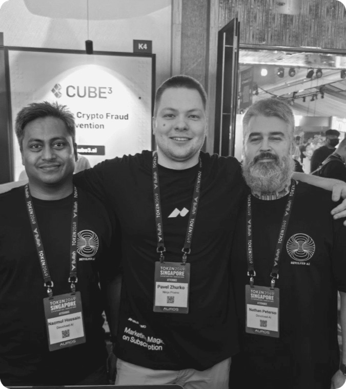 ROININJA team at a Web3 conference