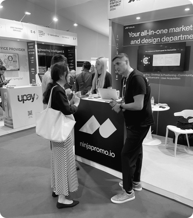 ROININJA team at a Web3 conference